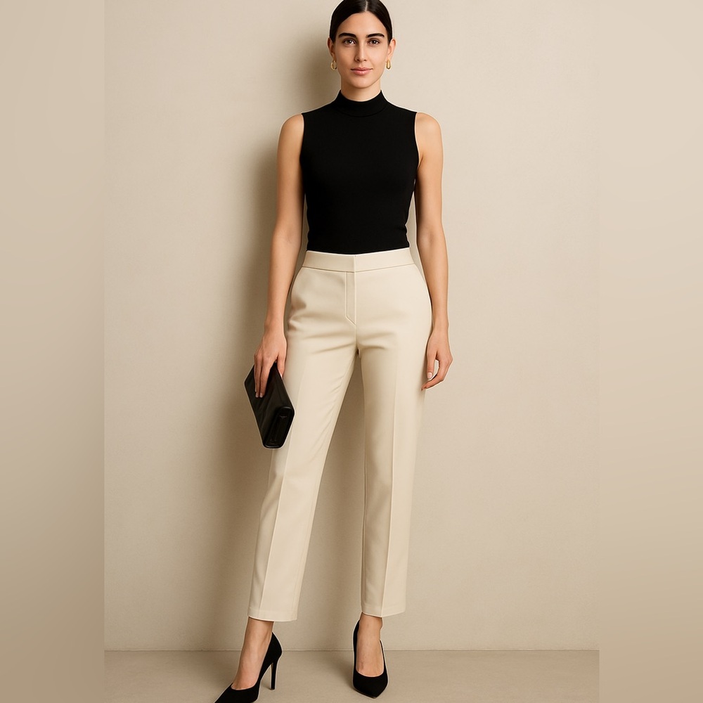Sanctuary Faux Leather Beige Pants Women’s XL NWT